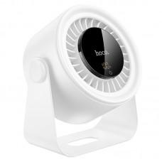 Настільний вентилятор Hoco HX66 desktop circulating fan 3000 mAh White