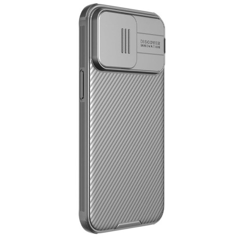 Карбонова накладка Nillkin CamShield Pro для Apple iPhone 15 Pro (6.1") Titanium Gray