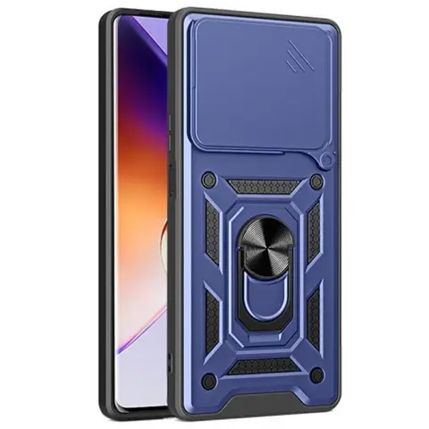 Чохол Ummi Camshield Serge Ring для Xiaomi Poco M7 Pro 5G Синій