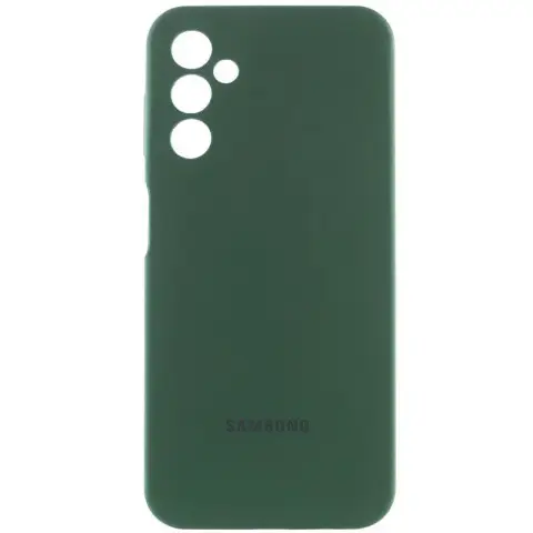Чохол Silicone Cover Lakshmi Full Camera (AA) with logo для Samsung Galaxy A16 4G/5G Зелений / Dark green