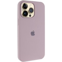 Чохол Silicone Case (AA) Logo with MagSafe для Apple iPhone 13 Pro Max (6.7") Сірий / Lavender