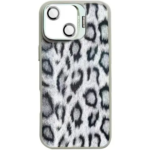 Чохол TPU+PC Wild Leopard with MagSafe and Lens для Apple iPhone 13 / 14 (6.1") Grey
