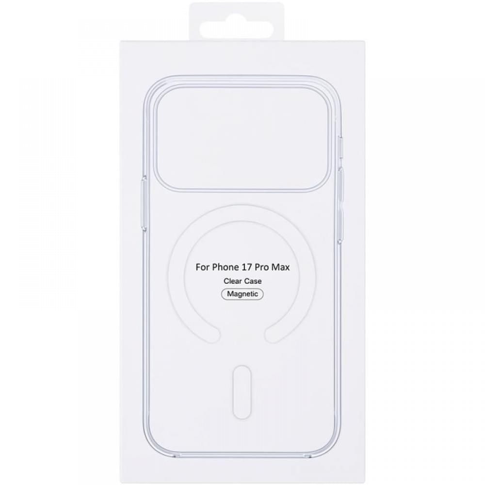 Чохол Clear Case (AAA) with MagSafe and Animation для Apple iPhone 17 Pro Max (6.9") Clear