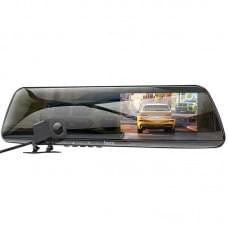 Автомобільний відеореєстратор дзеркало Hoco DV4 4.5-inch display with rear camera (1080P+720P) Iron gray