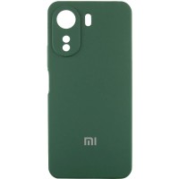Чохол Silicone Cover Lakshmi Full Camera (AA) with logo для Xiaomi Redmi 13C / Poco C65 Зелений / Dark green