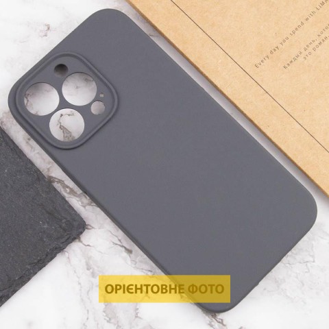 Чохол Silicone Case Full Camera Protective (AA) NO LOGO для Apple iPhone 17 Pro (6.3") Сірий / Dark Gray