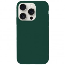 Чохол Silicone Case Full Protective (AA) NO LOGO для Apple iPhone 15 Pro Max (6.7") Зелений / Forest green