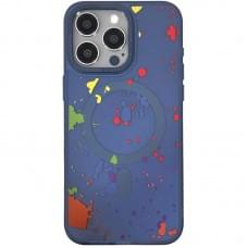 Чохол TPU+PC Flush with MagSafe для Apple iPhone 15 Pro Max (6.7") Dark blue