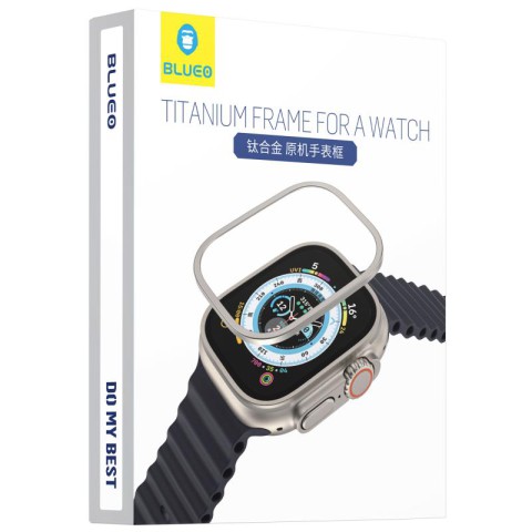 Захисна рамка BlueO Titanium Frame для Apple Watch Ultra 1/2/3 49mm Natural Titanium