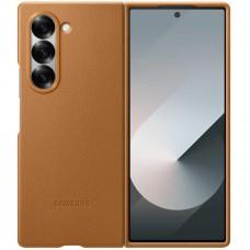 Шкіряний чохол Leather Case (AAA) для Samsung Galaxy Z Fold6 Tan