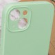 Чохол Silicone Case Full Camera Protective (AA) NO LOGO для Apple iPhone 13 (6.1") Зелений / Pistachio