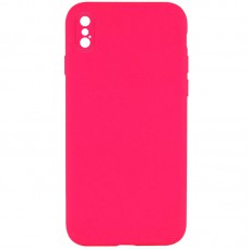 Чехол Silicone Case Square Full Camera Protective (AA) NOLOGO для Apple iPhone XS Max (6.5")