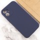 Чохол Silicone Case Full Camera Protective (AA) NO LOGO для Apple iPhone 12 (6.1") Темно-синій / Midnight blue