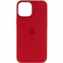 Чохол Silicone case (AAA) full with Magsafe and Animation для Apple iPhone 12 Pro / 12 (6.1") Червоний / Red