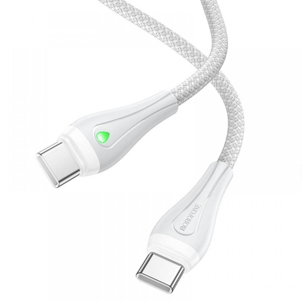 Дата кабель Borofone BX100 Advantage 60W Type-C to Type-C Gray