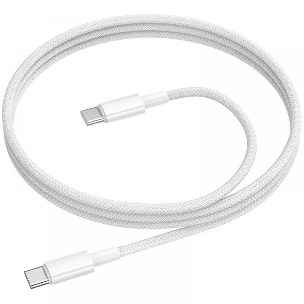 Дата кабель Borofone BX117 Source Type-C to Type-C 60W (1m) White