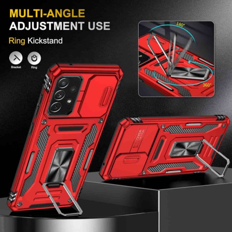 Ударостійкий чохол Camshield Army Ring для Samsung Galaxy A33 5G Червоний / Red