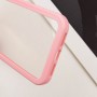 TPU чохол Transparent + Colour 1,5mm для Apple iPhone 13 (6.1") Pink