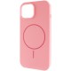 Чохол Silicone Case Full Protective (AA) NO LOGO with MagSafe для Apple iPhone 12 Pro Max (6.7") Рожевий / Light pink