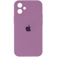 Чохол Silicone Case Square Full Camera Protective (AA) для Apple iPhone 11 (6.1") Ліловий / Lilac Pride