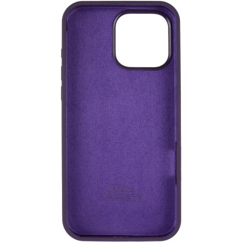Чохол Silicone Case Full Protective (AA) для Apple iPhone 16 Pro (6.3") Фіолетовий / Elderberry