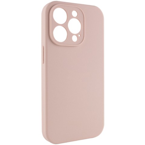 Чохол Silicone Case Full Camera Protective (AA) NO LOGO для Apple iPhone 14 Pro (6.1") Рожевий / Pink Sand