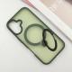 TPU+PC чехол Metal Buttons with MagSafe Colorful HQ Ring для Apple iPhone 16 (6.1")