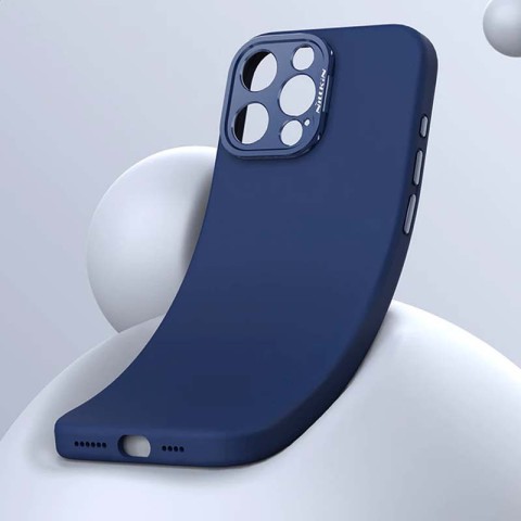 Чохол Silicone Nillkin LensWing Prop Magnetic для Apple iPhone 16 Pro (6.3") Синій / Blue