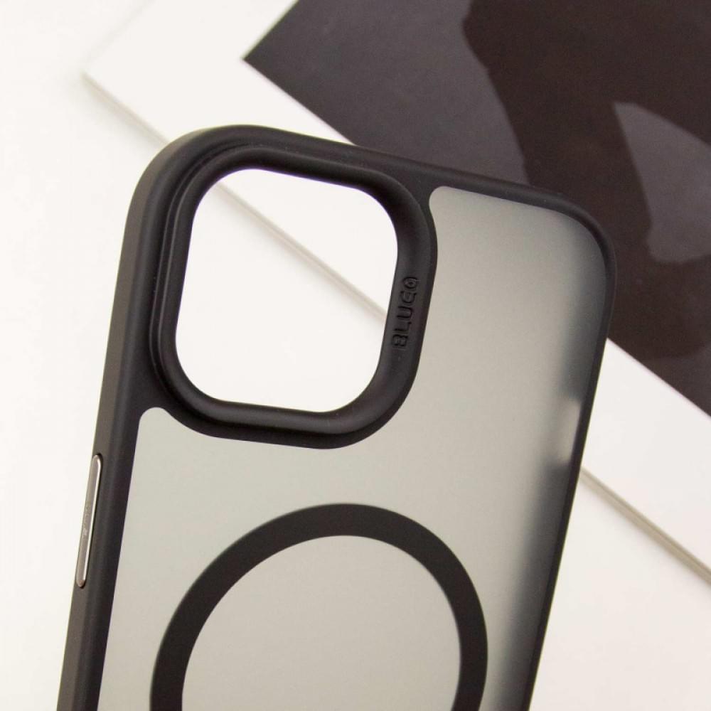 TPU+PC чохол Blueo Skin Friendly Frosted with MagSafe для Apple iPhone 14 / 13 (6.1") Чорний