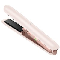 Бездротовий випрямляч для волосся Hoco HP46 Explicit with digital display Pink