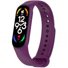 Силіконовий ремінець для Xiaomi Mi Band 7/6/5/4/3 Фіолетовий / Grape