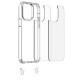 Чохол TPU Transparent with Straps для Apple iPhone 13 / 14 (6.1") Orange / White