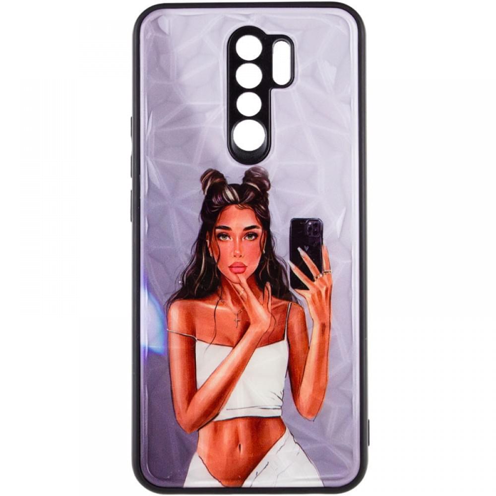 TPU+PC чохол Prisma Ladies для Xiaomi Redmi 9 Black in White