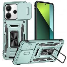 Ударостійкий чохол Camshield Army Ring для Xiaomi Redmi Note 14 4G (Int. version) / 14 5G Зелений / Light Green