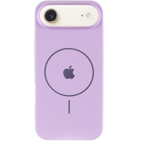 Чохол Silicone Case Full Protective (AA) V2 with MagSafe для Apple iPhone 17 Air (6.5") Бузковий / Lilac