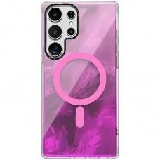 Чохол TPU Shiny Mountain (MagFit) для Samsung Galaxy S24 Ultra Pink