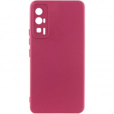 Чохол Silicone Cover Lakshmi Full Camera (A) для Xiaomi Poco F5 Pro Бордовий / Marsala