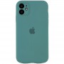 Чохол Silicone Case Full Camera Protective (AA) для Apple iPhone 12 (6.1") Зелений / Pine green / PVH