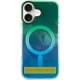 Чохол TPU Shiny Mountain (MagFit) для Apple iPhone 17 (6.3") Green / Blue