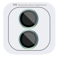 Захисне скло Metal Classic на камеру (у упак.) для Apple iPhone 16 (6.1") / 16 Plus (6.7") Бірюзовий / Azure