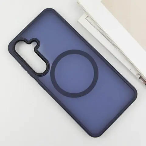 Чохол Ummi Colorful with MagSafe для Samsung Galaxy S25+ Синій / Navy Blue
