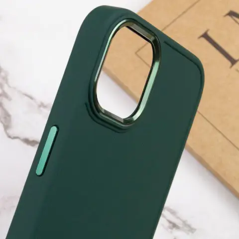 TPU чохол Bonbon Metal Style для Apple iPhone 14 Plus (6.7") Зелений / Pine green