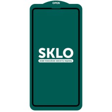 Захисне скло SKLO 5D (тех.пак) для Apple iPhone 13 / 13 Pro / 14 / 16e (6.1") Чорний