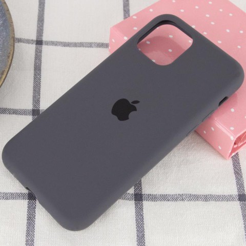 Чохол Silicone Case Full Protective (AA) для Apple iPhone 11 (6.1") Сірий / Dark Gray