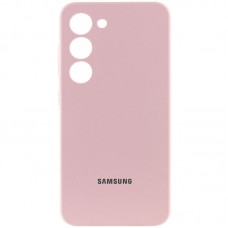 Чохол Silicone Cover Lakshmi Full Camera (AAA) with Logo для Samsung Galaxy S24 Рожевий / Pink Sand