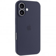 Чохол Silicone Case Full Camera Protective (AA) для Apple iPhone 16 Plus (6.7") Темно-синій / Midnight blue