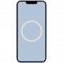 Чохол Silicone case (AAA) full with Magsafe and Animation для Apple iPhone 14 (6.1") Блакитний / Sky