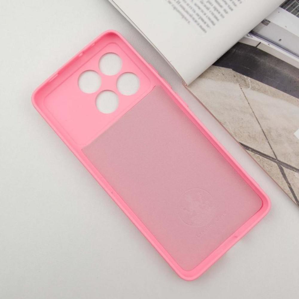 Чохол TPU GETMAN Liquid Silk Full Camera для Xiaomi Poco X6 Pro Рожевий / Pink