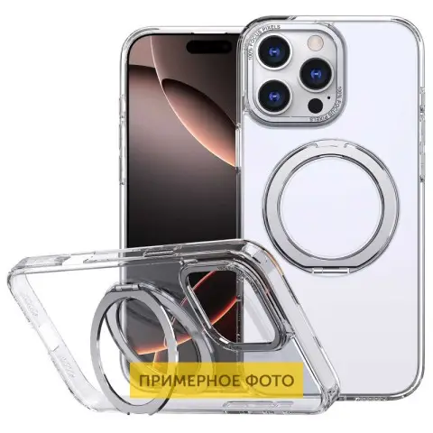 Чохол TPU+PC Empire with MagSafe and Ring для Apple iPhone 16e / 17e (6.1") Clear