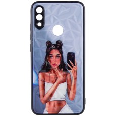 TPU+PC чохол Prisma Ladies для Xiaomi Redmi Note 7 / Note 7 Pro / Note 7s Black in White
